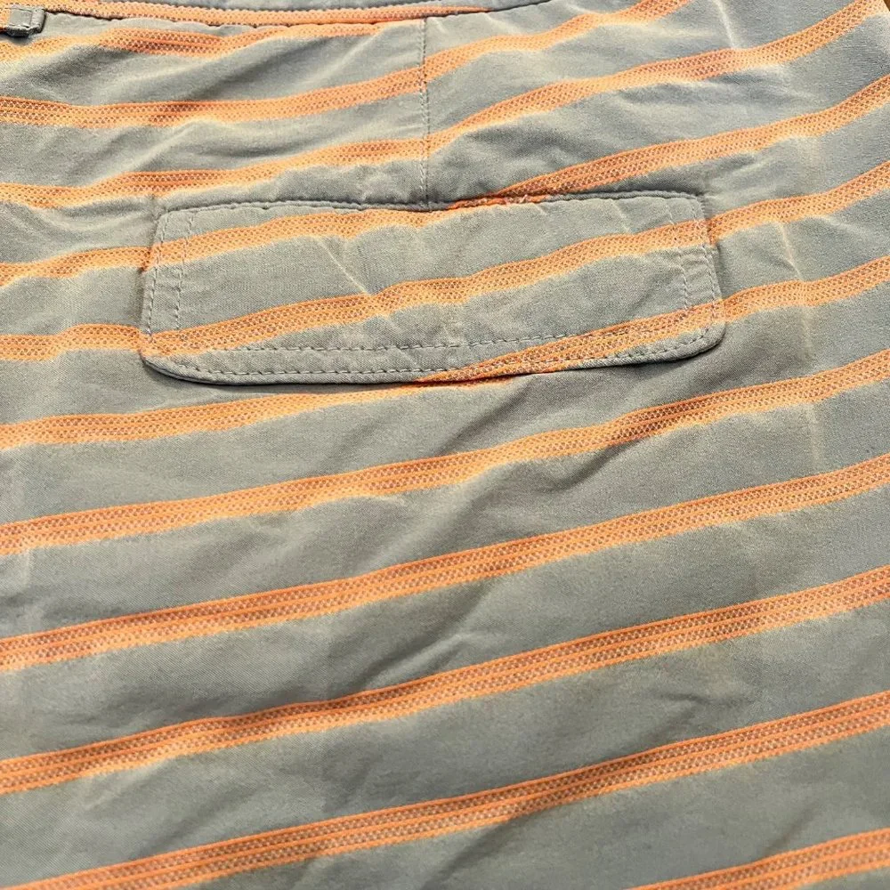 Onia The Calder Gray Multi Stripe Striped Swim‎ Trunks Shorts 38 Lined Pockets